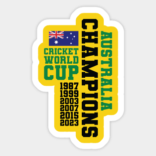 AUS - Cricket World Cup Champions Sticker